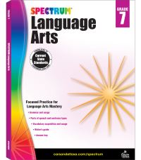Book Cover for Spectrum Language Arts, Grade 7 by Spectrum, Carson Dellosa Education