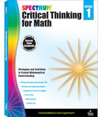 Book Cover for Spectrum Critical Thinking for Math, Grade 1 by Spectrum