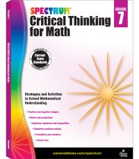 Book Cover for Spectrum Critical Thinking for Math, Grade 7 by Spectrum