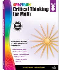Book Cover for Spectrum Critical Thinking for Math, Grade 8 by Spectrum