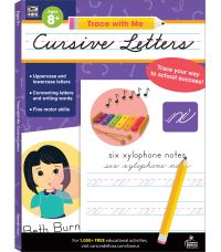Book Cover for Trace With Me Cursive Letters by Thinking Kids, Carson Dellosa Education