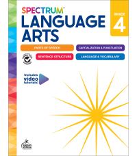 Book Cover for Spectrum Language Arts Workbook, Grade 4 by Spectrum, Carson Dellosa Education
