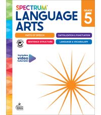 Book Cover for Spectrum Language Arts Workbook, Grade 5 by Spectrum, Carson Dellosa Education