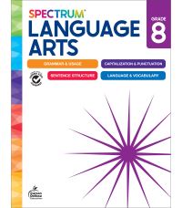 Book Cover for Spectrum Language Arts Workbook, Grade 8 by Spectrum, Carson Dellosa Education, Schwab