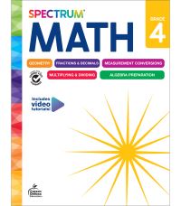 Book Cover for Spectrum Math Workbook, Grade 4 by Spectrum, Carson Dellosa Education