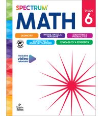 Book Cover for Spectrum Math Workbook, Grade 6 by Spectrum, Carson Dellosa Education, Elise Craver