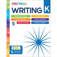 Book Cover for Spectrum Writing Workbook, Grade K by Spectrum, Carson Dellosa Education