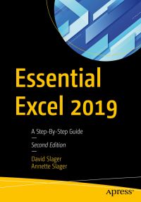 Book Cover for Essential Excel 2019 by David Slager, Annette Slager