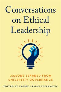Book Cover for Conversations on Ethical Leadership by Ingrid Leman Stefanovic