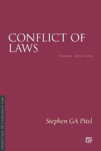 Book Cover for Conflict of Laws by Stephen G A Pitel