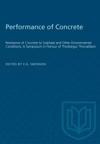 Book Cover for Performance of Concrete by EG Swenson