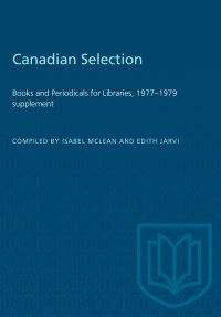 Book Cover for Canadian Selection by Isabel McLean, Edith Jarvi