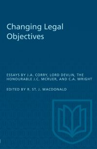 Book Cover for Changing Legal Objectives by Ronald MacDonald