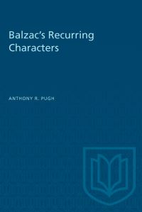 Book Cover for Balzac's Recurring Characters by Anthony R Pugh
