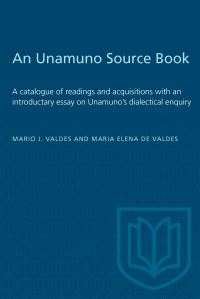 Book Cover for An Unamuno Source Book by Mario Valdes, Maria Elena de Valdes