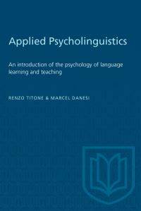 Book Cover for Applied Psycholinguistics by Marcel Danesi, Renzo Titone