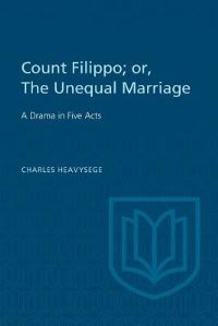 Book Cover for Count Filippo; or The Unequal Marriage by Charles Heavysege