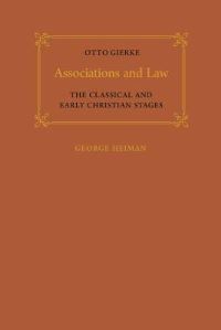 Book Cover for Associations and Law by Otto Gierke
