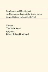 Book Cover for Resolutions and Decisions of the Communist Party of the Soviet Union by Robert McNeal