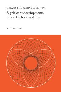 Book Cover for Significant Developments in Local School Systems by WG Fleming