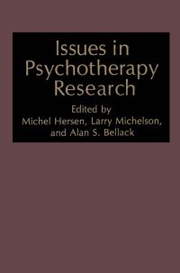 Book Cover for Issues in Psychotherapy Research by Michel Hersen, Alan S Bellack