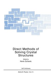 Book Cover for Direct Methods of Solving Crystal Structures by Henk Schenk