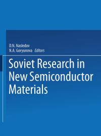 Book Cover for Soviet Research in NEW SEMICONDUCTOR MATERIALS by D N Nasledov
