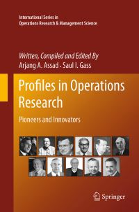 Book Cover for Profiles in Operations Research by Arjang A Assad, Saul I Gass