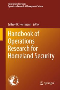 Book Cover for Handbook of Operations Research for Homeland Security by Jeffrey Herrmann