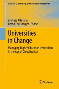 Book Cover for Universities in Change by Andreas Altmann, Bernd Ebersberger