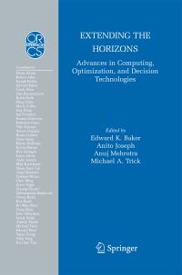 Book Cover for Extending the Horizons by Edward K Baker, Anito Joseph, Anuj Mehrotra, Michael A Trick