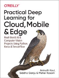Book Cover for Practical Deep Learning for Cloud and Mobile, and Edge by Anirudh Koul, Siddha Ganju, Meher Kasam