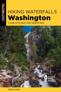 Book Cover for Hiking Waterfalls Washington by Roddy Scheer