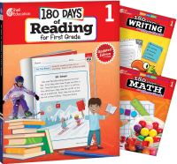 Book Cover for 180 Days®: Reading, Writing and Math for Grade 1: 3-Book Set by Multiple Authors, Jodene Lynn Smith, Suzanne Barchers, Suzanne I Barchers, Jodene Smith, Jodene Smith, Suzanne Barchers, Suzanne Barchers, Suzanne Barchers