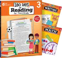Book Cover for 180 Days®: Reading, Writing and Math for Grade 3: 3-Book Set by Multiple Authors, Kristi Sturgeon, Jodene Lynn Smith, Christine Dugan, Jodene Smith, Jodene Smith, Jodene Smith