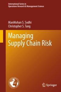 Book Cover for Managing Supply Chain Risk by ManMohan S Sodhi, Christopher S Tang