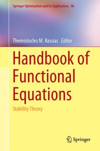 Book Cover for Handbook of Functional Equations by Themistocles M Rassias