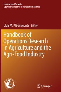 Book Cover for Handbook of Operations Research in Agriculture and the Agri-Food Industry by Lluis M PlàAragonés