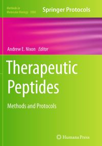 Book Cover for Therapeutic Peptides by Andrew E Nixon