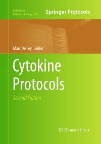 Book Cover for Cytokine Protocols by Marc De Ley