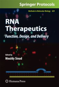 Book Cover for RNA Therapeutics by Mouldy Sioud