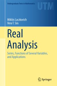 Book Cover for Real Analysis by Miklós Laczkovich, Vera T Sós