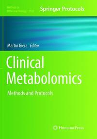 Book Cover for Clinical Metabolomics by Martin Giera