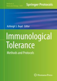 Book Cover for Immunological Tolerance by Ashleigh S Boyd