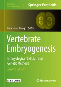 Book Cover for Vertebrate Embryogenesis by Francisco J Pelegri
