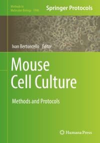 Book Cover for Mouse Cell Culture by Ivan Bertoncello