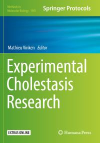 Book Cover for Experimental Cholestasis Research by Mathieu Vinken