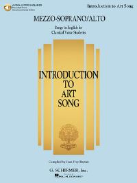 Book Cover for Introduction to Art Song for Mezzo-Soprano/Alto by Hal Leonard Corp