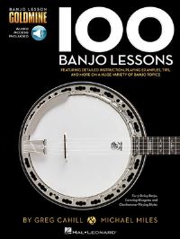 Book Cover for 100 Banjo Lesson - Book/Online Audio by Greg Cahill, Michael Miles