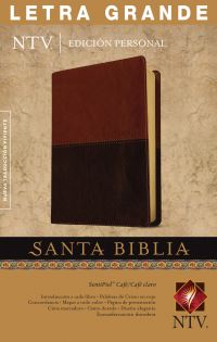 Book Cover for Santa Biblia NTV, Edición Personal, Letra Grande (SentiPiel, Café/Café Claro, Índice, Letra Roja) by Tyndale